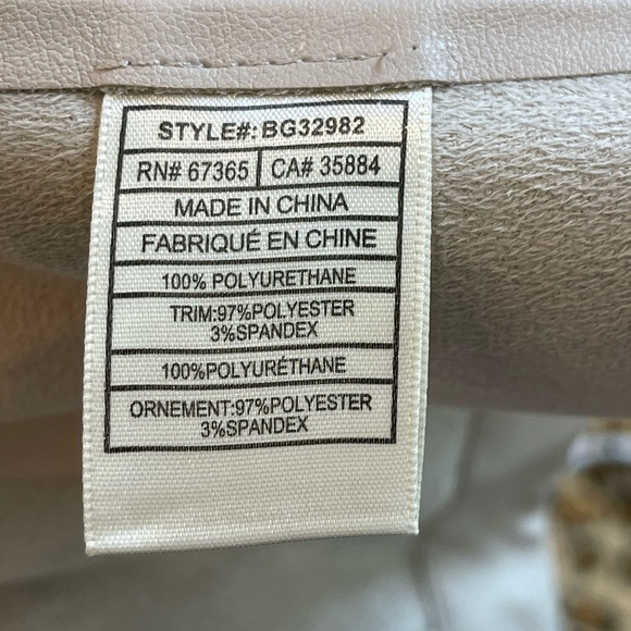 BB DAKOTA Tan “Gracelyn faux leather open collar jacket size XS - Picture 6 of 6